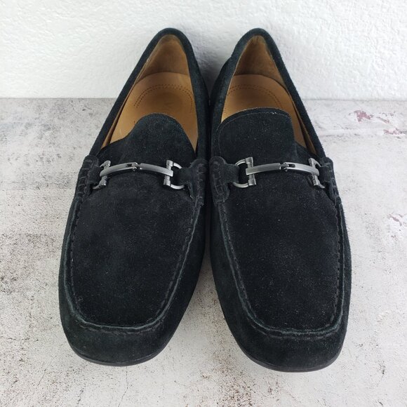 VIONIC Mens Mason Loafer Shoes Black Suede Horsebit Moccasins size 11.5 Comfort - Picture 4 of 10